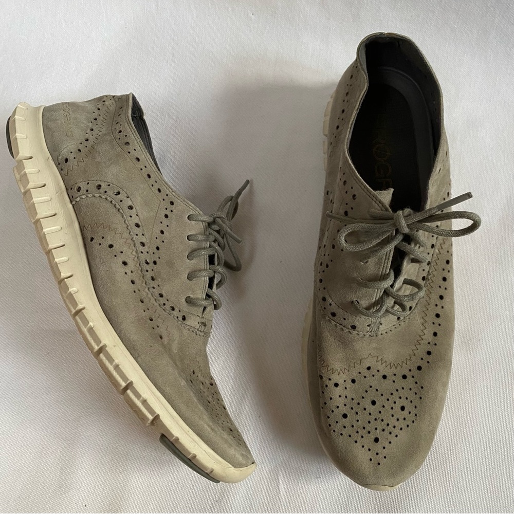 Cole Haan Zerogrand Suede Laced Lightweight Sneakers 8.5